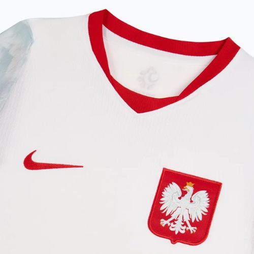 Vaikiški futbolo marškinėliai Nike Dri-Fit Poland Stadium Home 2026 white/field silver