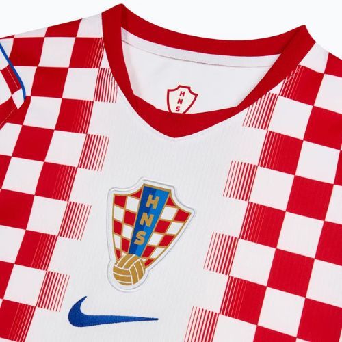 Vyriški futbolo marškinėliai Nike Dri-Fit Croatia Stadium Home 2026 white/university red
