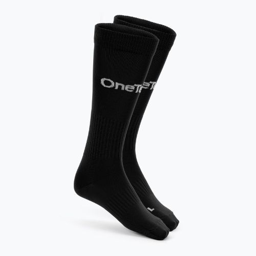 Futbolo kojinės OneTeam Precision football socks set 2-pack black