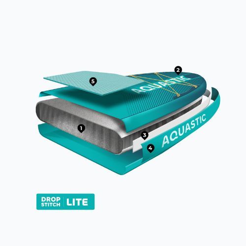 Rinkinys pripučiama lenta SUP AQUASTIC Perth 10'8" allround green