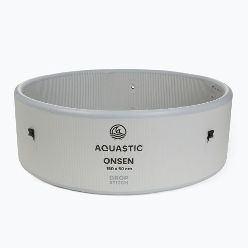 Pripučiamas baseinas AQUASTIC ONSEN drop stitch 700 l 150 cm pilkas