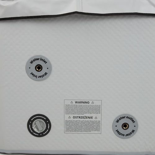 Pripučiamas baseinas AQUASTIC ONSEN drop stitch 1400 l 186 cm pilkas