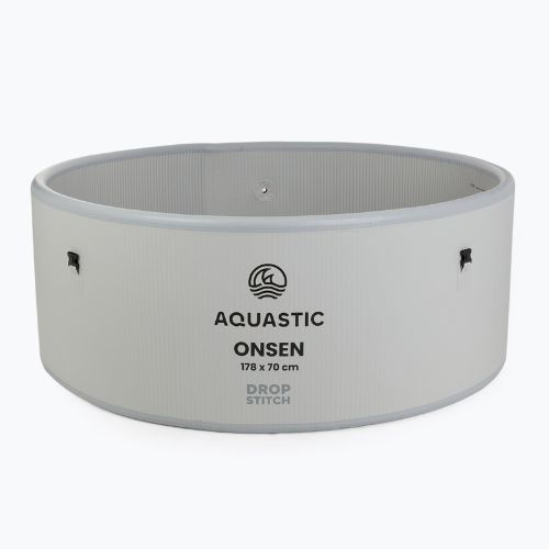 Pripučiamas baseinas AQUASTIC ONSEN drop stitch 1200 l 178 cm pilkas