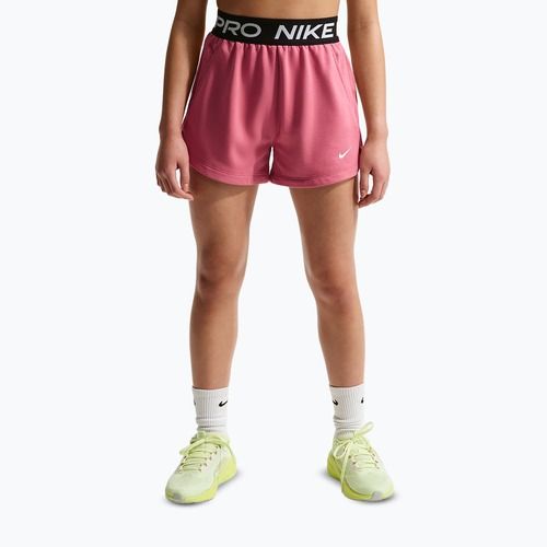 Vaikiški šortai Nike Pro Fleece Dri-Fit peony/peony/black/white