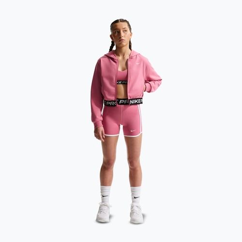 Vaikiškas džemperis Nike Pro Fleece Dri-Fit Full-Zip peony/peony/black/white