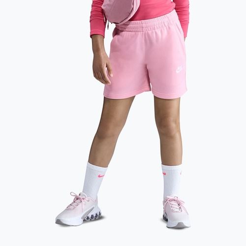Vaikiški šortai Nike Sportswear Club Fleece med soft pink/med soft pink/white