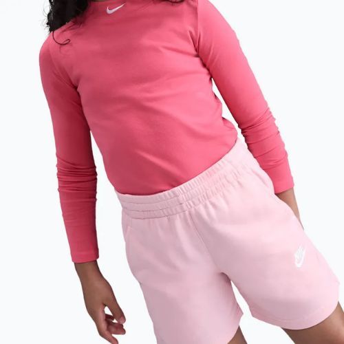 Vaikiški šortai Nike Sportswear Club Fleece med soft pink/med soft pink/white