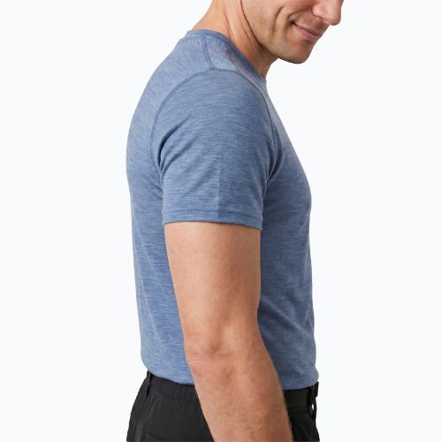 Vyriški termoaktyvūs marškinėliai WOOLCANO Merino 100% TEE0546 mėlyni