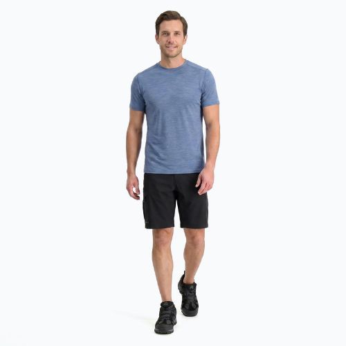 Vyriški termoaktyvūs marškinėliai WOOLCANO Merino 100% TEE0546 mėlyni