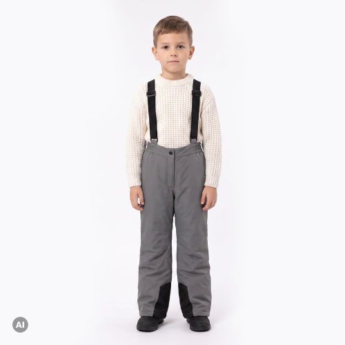 Vaikiškos slidinėjimo kelnės KADVA Moky JR WP 8K/5K sidabrinės