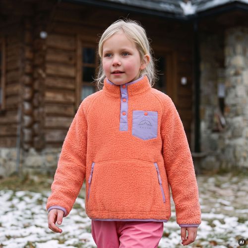Vaikiškas flisinis džemperis KADVA RODIA KDG oranžinis