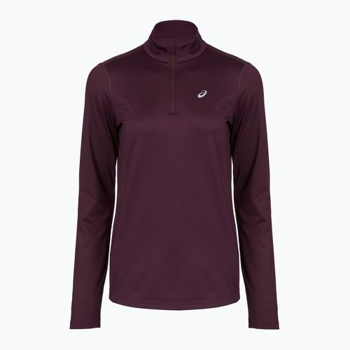 Moteriški bėgimo marškinėliai su ilgomis rankovėmis ASICS Core 1/2 Zip Winter Top dark aubergine
