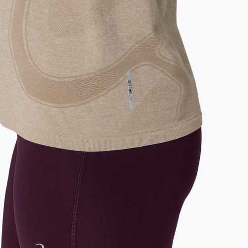 Moteriški bėgimo marškinėliai Asics Road Seamless Ss Top greige