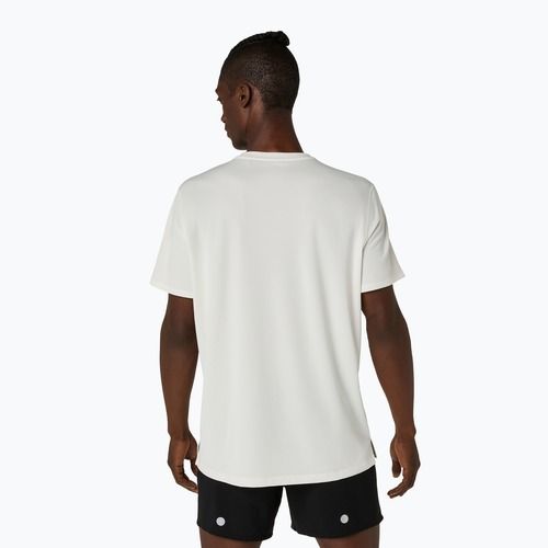 Vyriški bėgimo marškinėliai Asics Fujitrail Logo Ss Top Cream