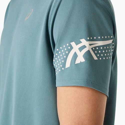 Vyriški bėgimo marškinėliai ASICS Icon foggy teal