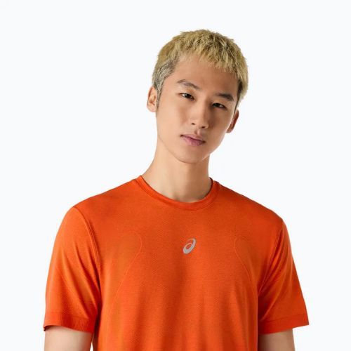 Vyriški bėgimo marškinėliai ASICS Road Seamless Top energy orange
