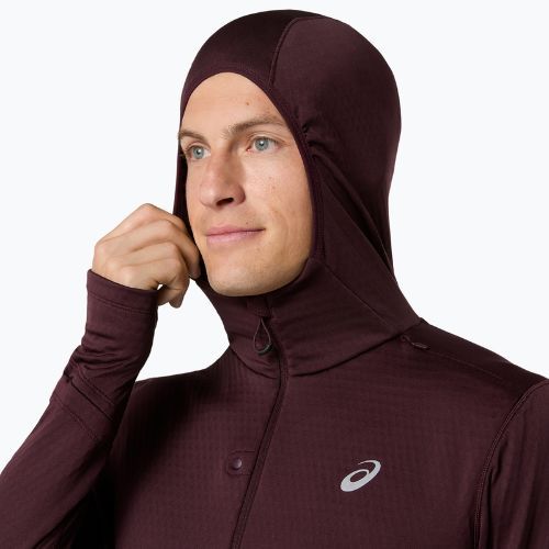 Vyriškas bėgimo džemperis ASICS Road Winter Ls Hoodie dark currant