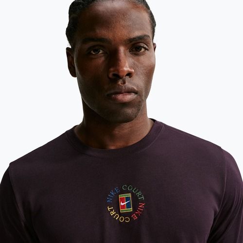 Polo marškinėliai Nike Court Dri-Fit Burgundy Ash