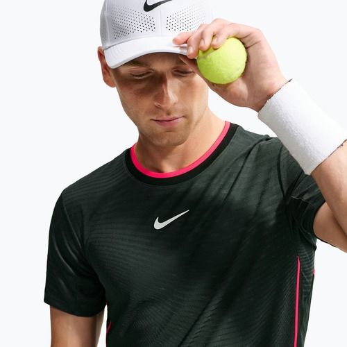 Polo marškinėliai Nike Court Slam Aero-Fit Black Spruce/White