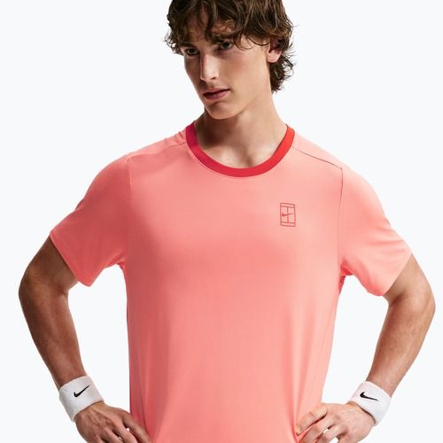 Vyriški marškinėliai Nike Court Dri-Fit Advantage atomic pink/picante red/picante red