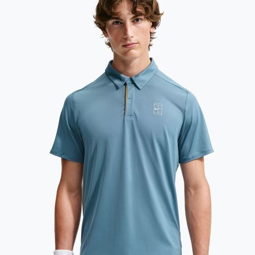 Vyriški teniso polo marškinėliai Nike Court Dri-Fit Advantage smokey blue/white