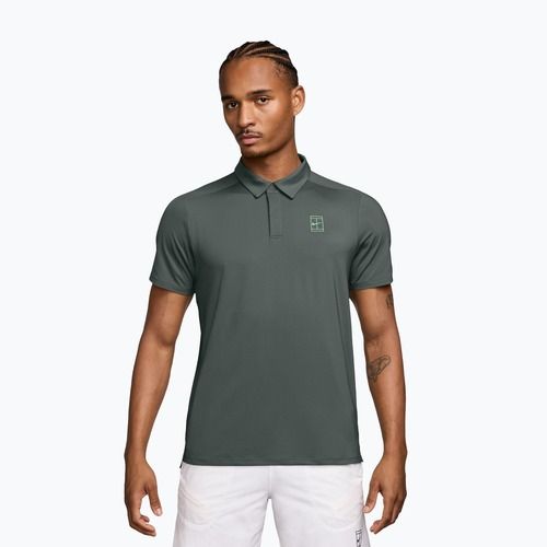 Vyriški teniso polo marškinėliai Nike Court Dri-Fit Advantage camo green/cucumber calm