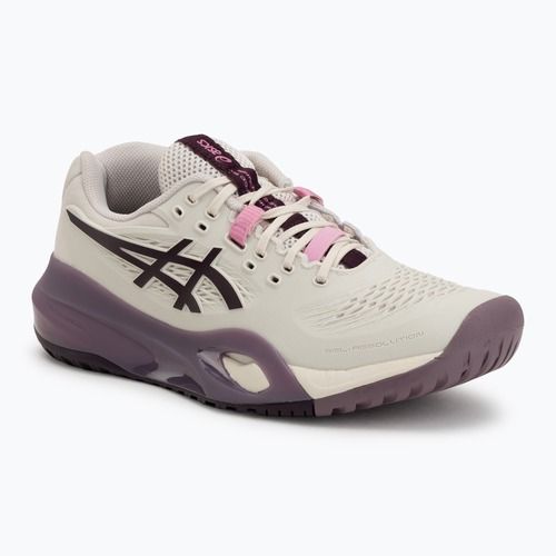 Moteriški teniso bateliai ASICS Gel-Resolution X soft oat/dark aubergine