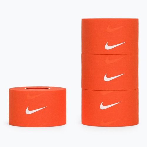 Elastinga kohesinė tvarstis Nike Strenght Athletic Tape 4 vnt. oranžinė/balta