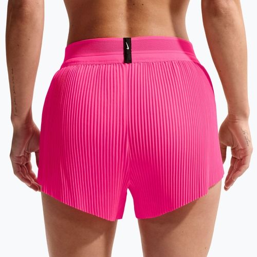 Moteriški bėgimo šortai Nike AeroSwift Dri-Fit ADV Mid-Rise 3" hyper pink/black