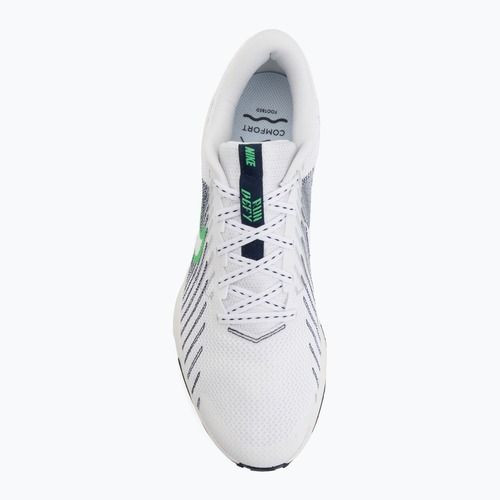 Vyriški bėgimo batai Nike Run Defy White/Midnight Navy/Green Spark