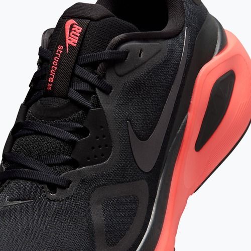 Vyriški bėgimo batai Nike Structure 26 black/bright crimson/metallic dark grey