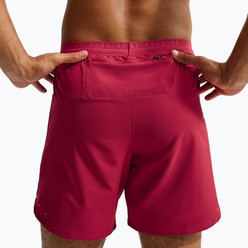 Vyriški bėgimo šortai Nike Stride Dri-Fit 2in1 7" tough red