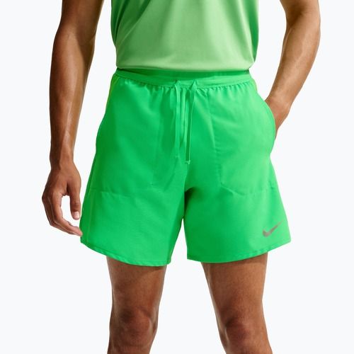 Vyriški šortai Nike Stride Dri-Fit Brief-Lined 5" green spark