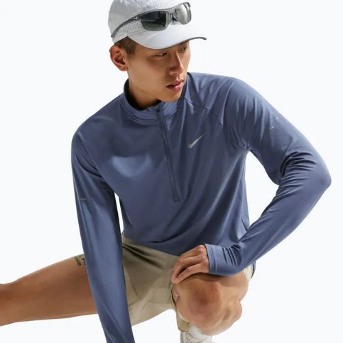 Vyriškas bėgimo džemperis Nike Stride 1/4 Zip Dri-Fit diffused blue