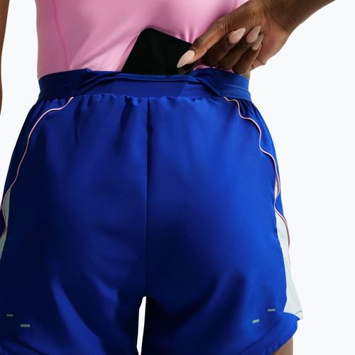Moteriški bėgimo šortai Nike Tempo Dri-Fit Unlined old royal/football grey/pink rise