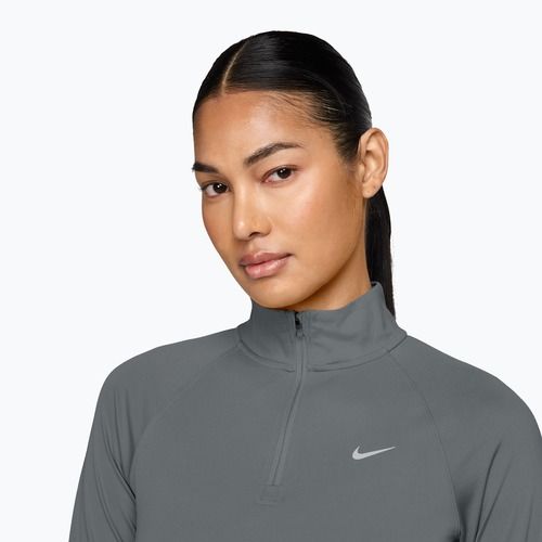 Moteriškas bėgimo džemperis Nike Tempo Dri-Fit 1/4 Zip cool grey