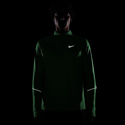 Vyriškas bėgimo džemperis Nike Miler Dri-Fit UV 1/2 Zip illusion green