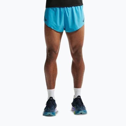 Vyriški bėgimo šortai Nike AeroSwift light current blue/black