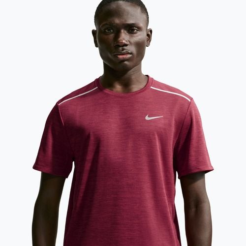Vyriški bėgimo marškinėliai Nike Miler Dri-Fit UV tough red/mystic dates