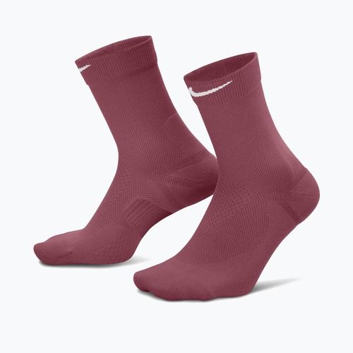 Kojinės Nike Run Midweight Crew pink smoke/pink rise/white