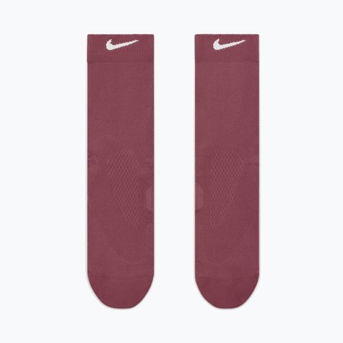 Kojinės Nike Run Midweight Crew pink smoke/pink rise/white