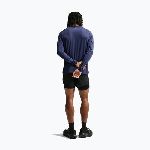 Vyriški bėgimo marškinėliai su ilgomis rankovėmis Nike Stride Dri-Fit ADV Midnight Navy