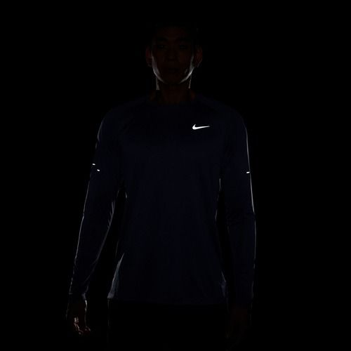 Vyriški bėgimo marškinėliai su ilgomis rankovėmis Nike Stride Dri-Fit ADV Midnight Navy