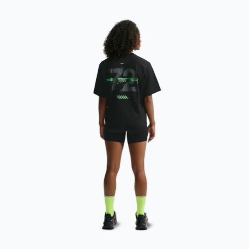Moteriški bėgimo marškinėliai Nike Swift Dri-Fit black/no color/illusion green