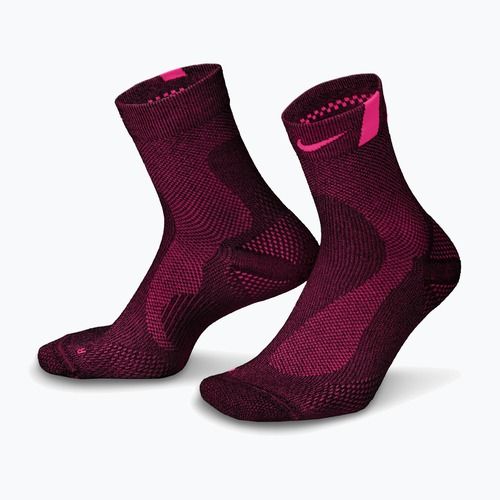 Kojinės Nike Run Lightweight Micro Crew Black/Hyper Pink/Hyper Pink