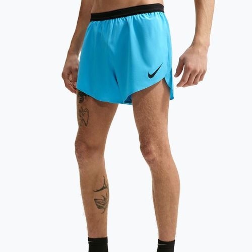 Vyriški bėgimo šortai Nike AeroSwift light current blue/black