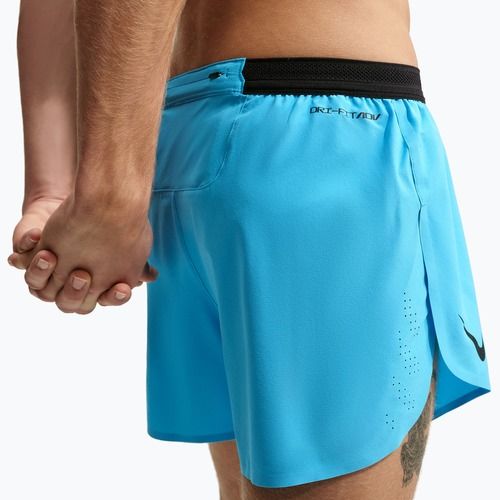 Vyriški bėgimo šortai Nike AeroSwift light current blue/black