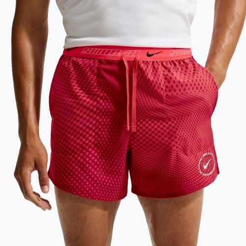 Vyriški bėgimo šortai Nike Stride fusion red