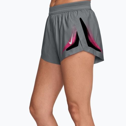 Moteriški bėgimo šortai Nike AeroSwift iron grey/white