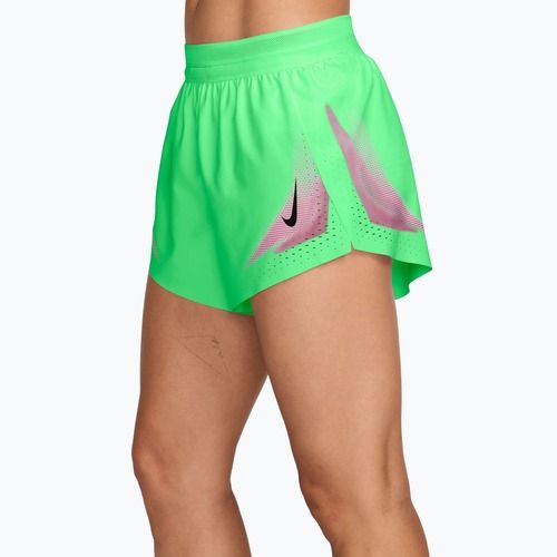 Moteriški bėgimo šortai Nike AeroSwift illusion green/black
